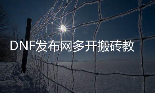 DNF发布网多开搬砖教程（dnf多开搬砖一天多少人民币）